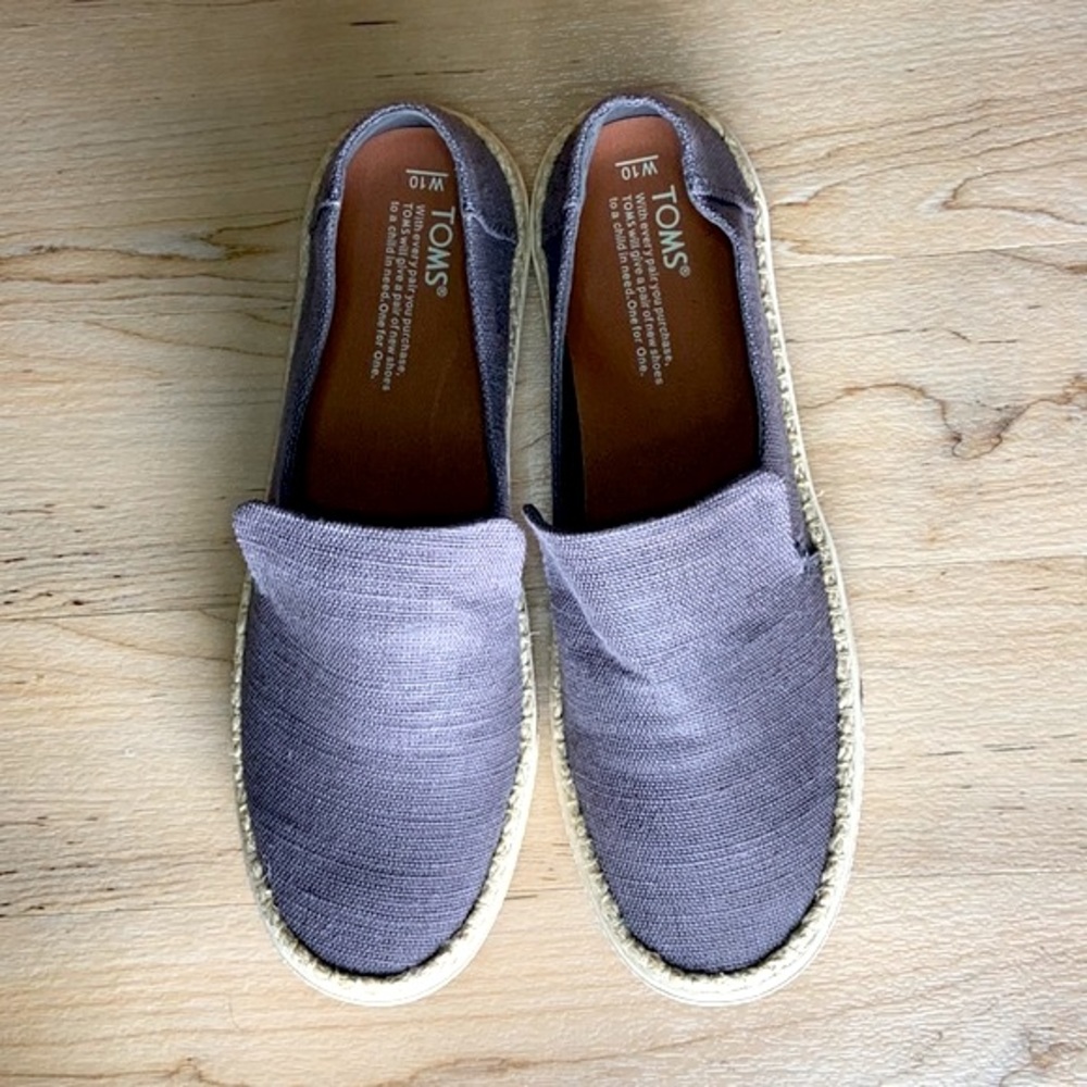TOMS Sunset Canvas Slip-On in Shade Heritage Blue
